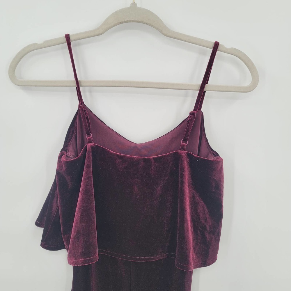 JACK by BB Dakota Velvet Flounce Mini Bodycon Dress Size XS NEW - Picture 6 of 9